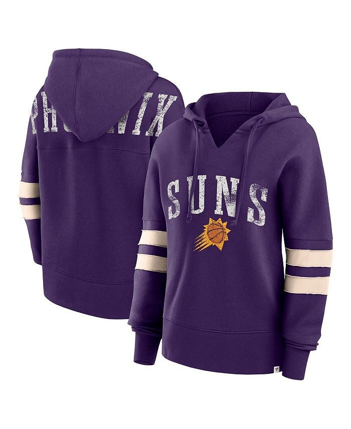Женская фирменная фиолетовая рваная толстовка с капюшоном Phoenix Suns Bold Move Dolman с v-образным вырезом Fanatics, фиолетовый
Женская фирменная фиолетовая рваная толстовка с капюшоном Phoenix Suns Bold Move Dolman с v-образным вырезом Fanatics, фиолетовый