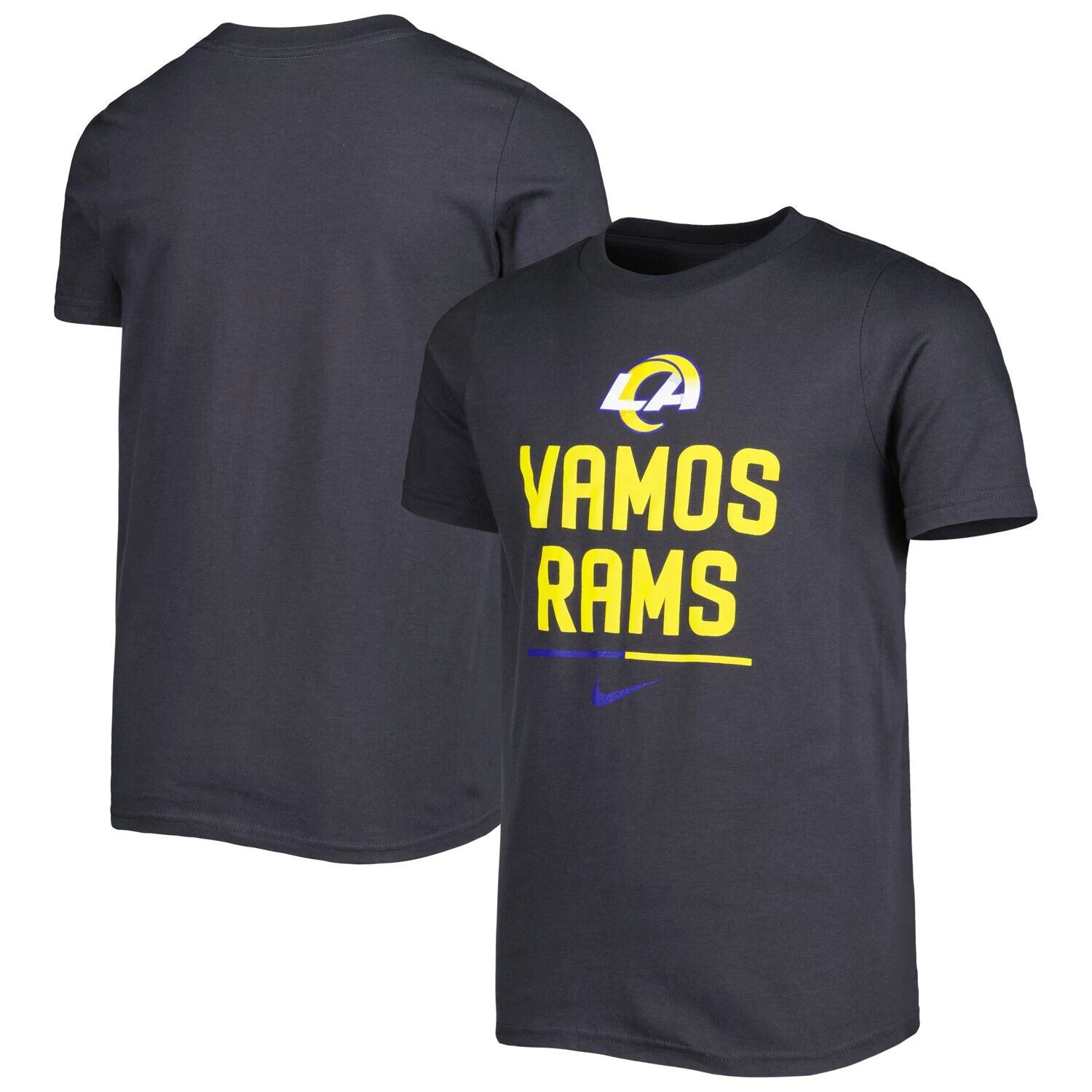 Молодежная футболка Nike Anthracite Los Angeles Rams Team со слоганом Nike
Молодежная футболка Nike Anthracite Los Angeles Rams Team со слоганом Nike