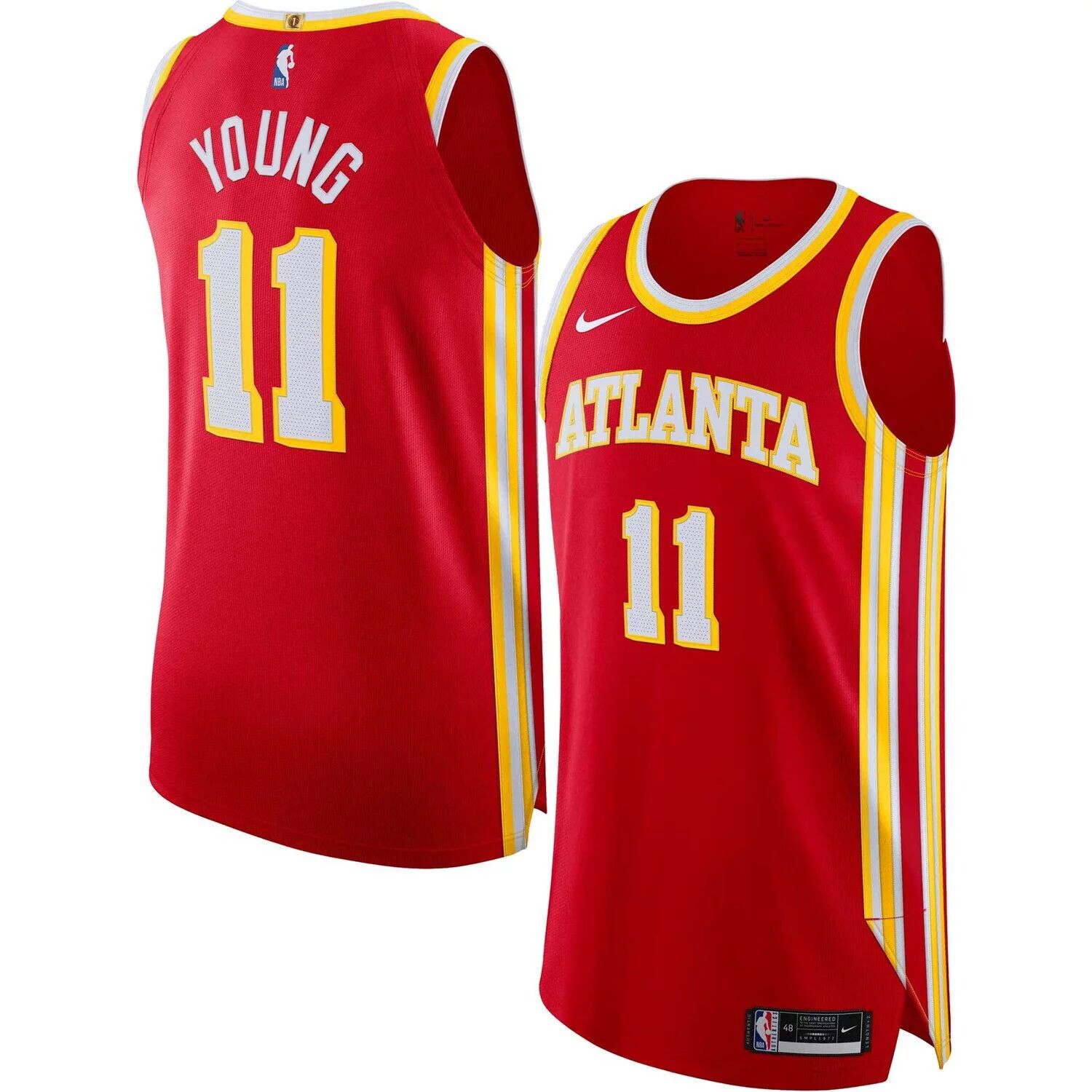 Мужская футболка Authentic Player Trae Young Red Atlanta Hawks 2022/23 — Icon Edition Nike
Мужская футболка Authentic Player Trae Young Red Atlanta Hawks 2022/23 — Icon Edition Nike