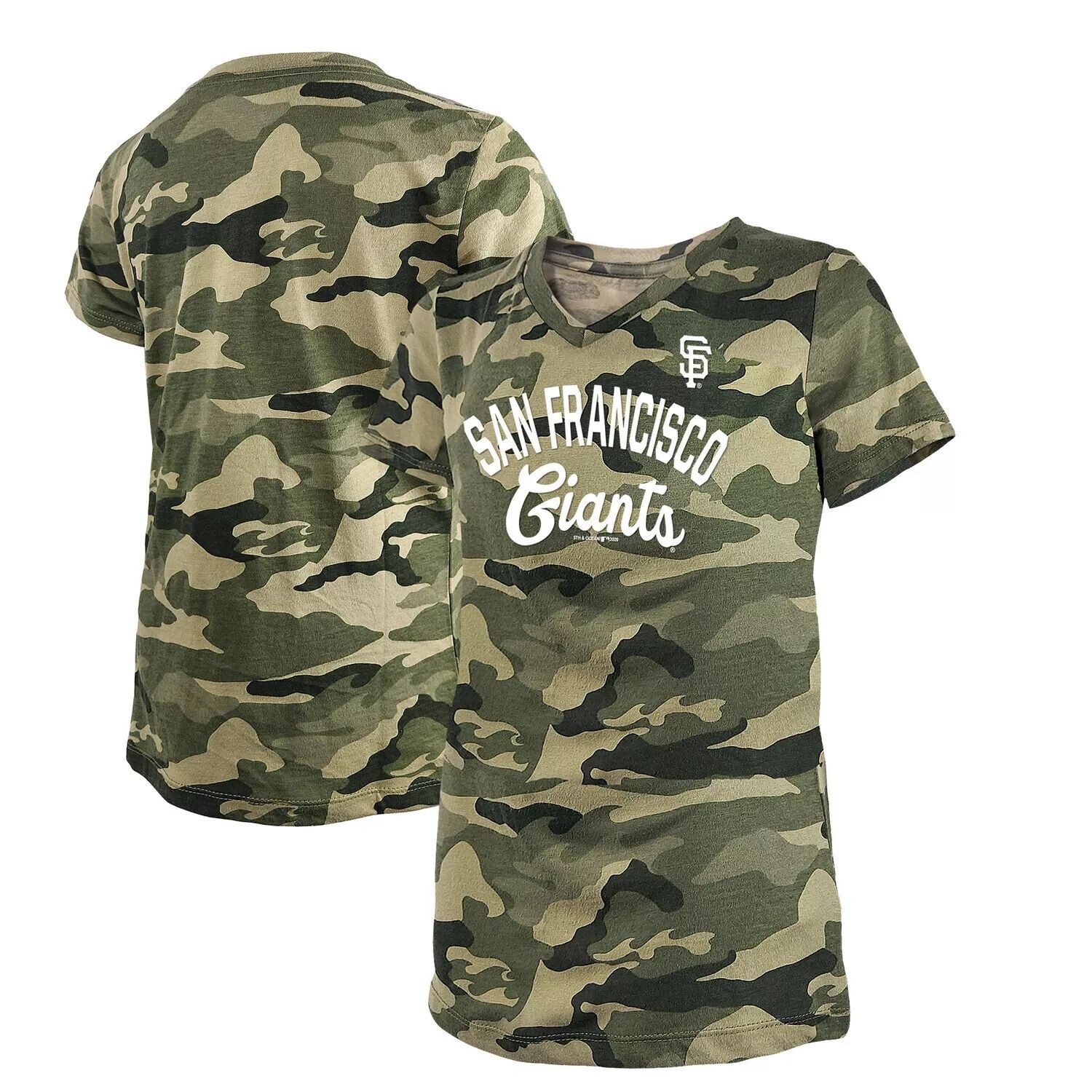 Молодежная футболка New Era Green San Francisco Giants 2021 с камуфляжным принтом и v-образным вырезом ко Дню вооруженных сил New Era
Молодежная футболка New Era Green San Francisco Giants 2021 с камуфляжным принтом и v-образным вырезом ко Дню вооруженных сил New Era