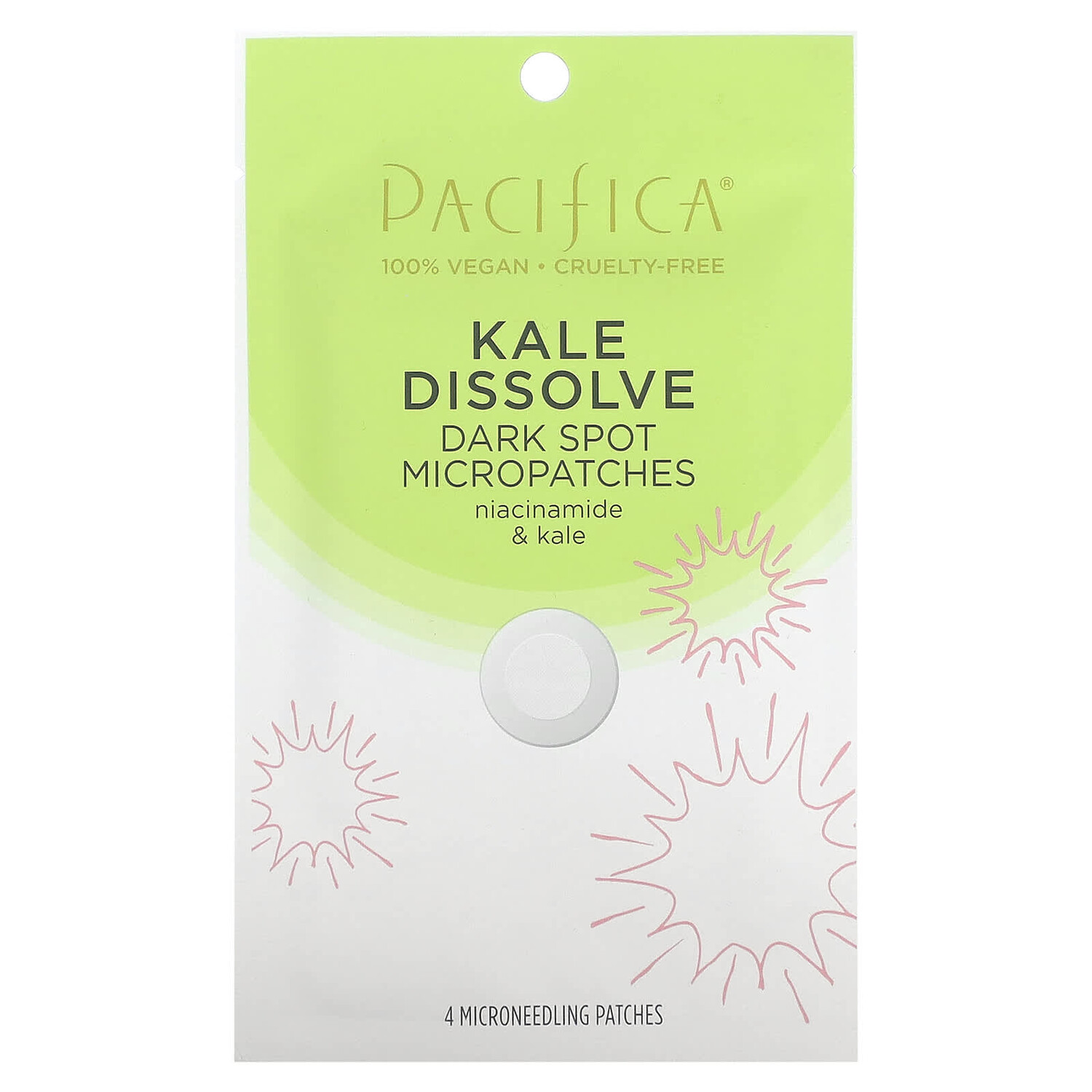 Kale Dissolve, микропатрицы с темными пятнами, 4 пластыря для микроиглы, Pacifica
Kale Dissolve, микропатрицы с темными пятнами, 4 пластыря для микроиглы, Pacifica