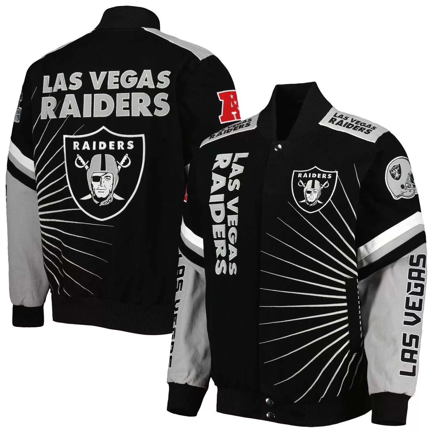 Мужская спортивная куртка Carl Banks Black Las Vegas Raiders Extreme Redzone Varsity Jacket G-III
Мужская спортивная куртка Carl Banks Black Las Vegas Raiders Extreme Redzone Varsity Jacket G-III