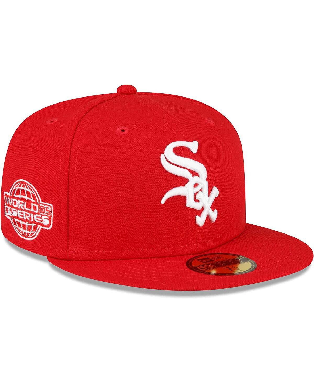 Мужская красная приталенная шляпа Chicago White Sox 59FIFTY с нашивкой на боку New Era
Мужская красная приталенная шляпа Chicago White Sox 59FIFTY с нашивкой на боку New Era
