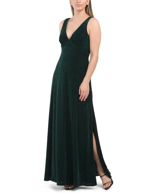 Бархатное платье цвета металлик в горошек с глубоким V-образным вырезом Liv Foster, цвет Basil
Бархатное платье цвета металлик в горошек с глубоким V-образным вырезом Liv Foster, цвет Basil