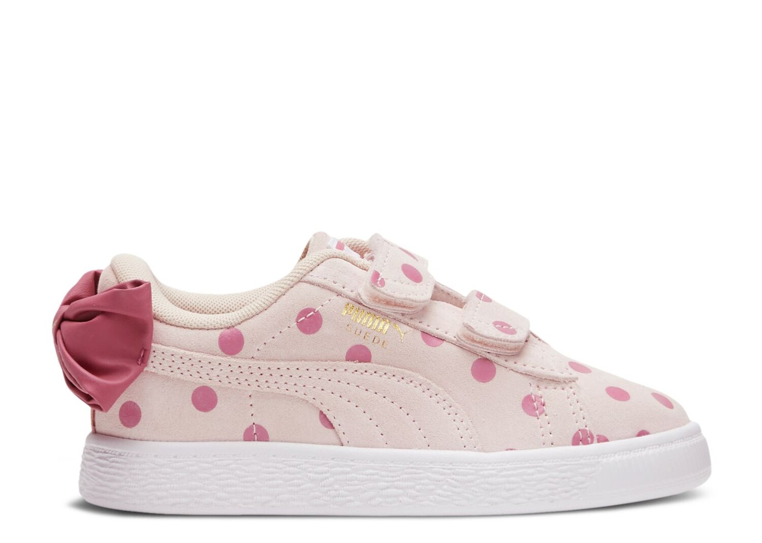 Кроссовки Puma Suede Light Flex Bow Graphic 5 Little Kid 'Island Pink Polka Dots', розовый
Кроссовки Puma Suede Light Flex Bow Graphic 5 Little Kid 'Island Pink Polka Dots', розовый