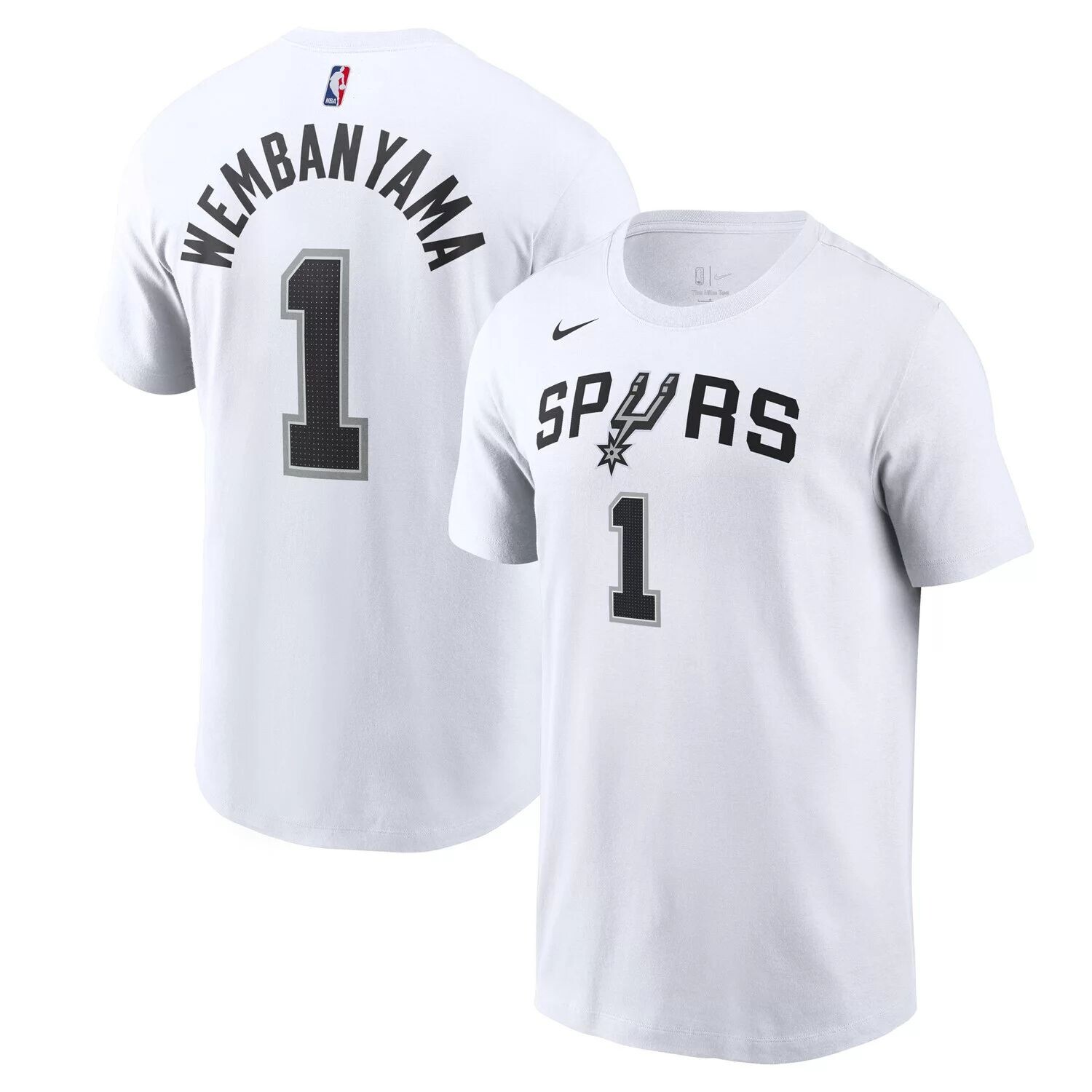Мужская белая футболка Victor Wembanyama San Antonio Spurs драфта НБА 2023 года, выбранная в первом раунде, с именем и номером Nike, Белый
Мужская белая футболка Victor Wembanyama San Antonio Spurs драфта НБА 2023 года, выбранная в первом раунде, с именем и номером Nike, Белый