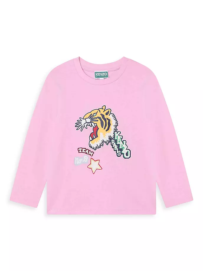 Рубашка с длинными рукавами и логотипом Little Girl's & Girl's Kenzo, цвет washed pink
Рубашка с длинными рукавами и логотипом Little Girl's & Girl's Kenzo, цвет washed pink