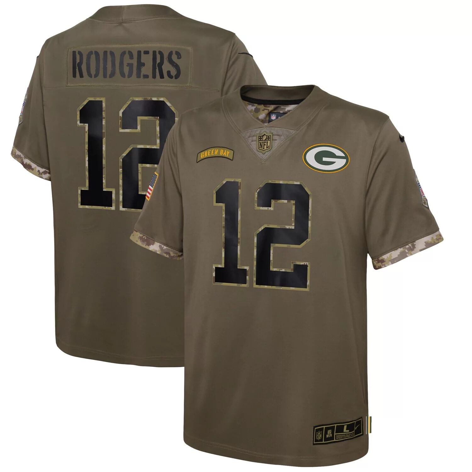 Молодежная майка Nike Aaron Rodgers Olive Green Bay Packers 2022 Salute To Service Player Limited Nike
Молодежная майка Nike Aaron Rodgers Olive Green Bay Packers 2022 Salute To Service Player Limited Nike