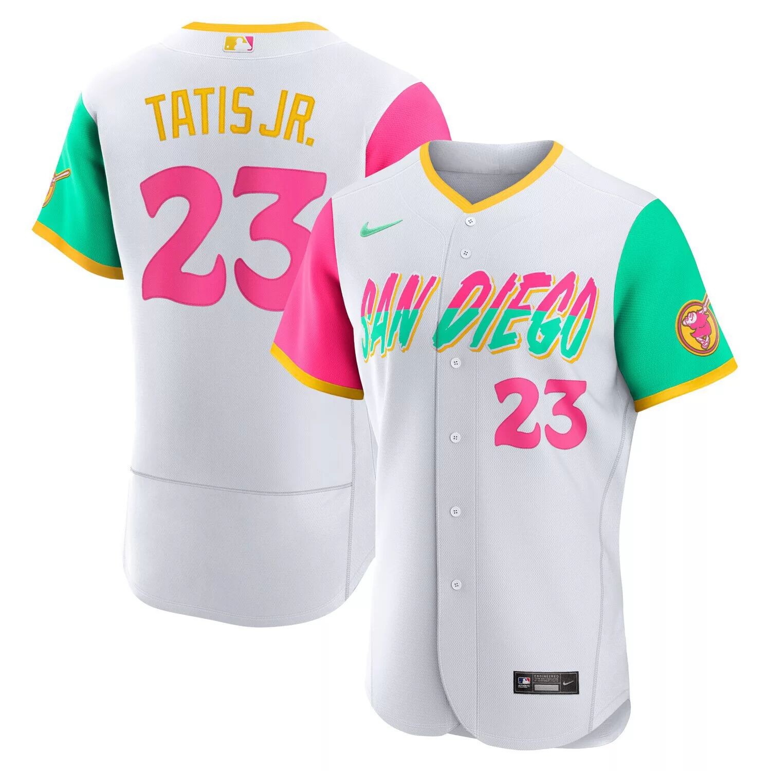 Мужская белая футболка Fernando Tatis Jr. San Diego Padres 2022 City Connect Authentic Player Nike, Белый
Мужская белая футболка Fernando Tatis Jr. San Diego Padres 2022 City Connect Authentic Player Nike, Белый