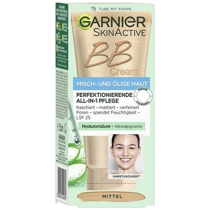 Skinactive Bb Cream Универсальный дневной уход с гиалуроновой кислотой и алоэ вера Spf 25 Medium 50 мл, Garnier
Skinactive Bb Cream Универсальный дневной уход с гиалуроновой кислотой и алоэ вера Spf 25 Medium 50 мл, Garnier