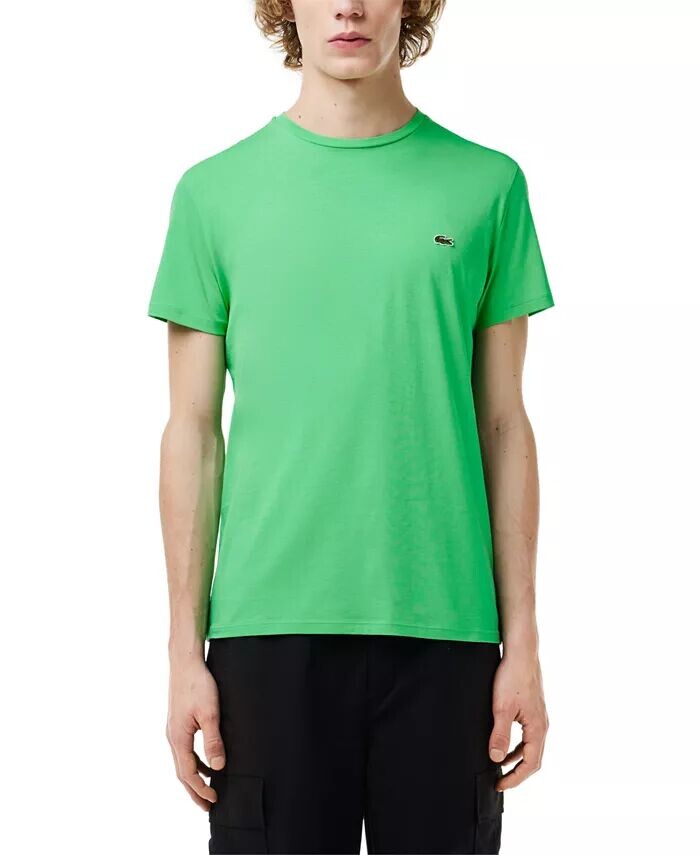 Мужская классическая футболка с круглым вырезом из мягкого хлопка пима Lacoste, зеленый
Мужская классическая футболка с круглым вырезом из мягкого хлопка пима Lacoste, зеленый