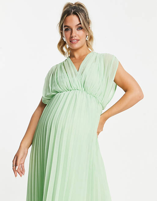 Светло-зеленое плиссированное платье миди с запахом спереди ASOS DESIGN Maternity
Светло-зеленое плиссированное платье миди с запахом спереди ASOS DESIGN Maternity