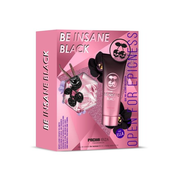 Женская туалетная вода Be Insane Black Estuche de regalo Mujer Pacha, EDT 80 ml + Body Lotion 75 ml
Женская туалетная вода Be Insane Black Estuche de regalo Mujer Pacha, EDT 80 ml + Body Lotion 75 ml