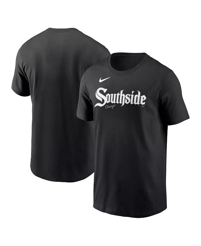 Мужская черная футболка Chicago White Sox City Connect с надписью Nike, черный
Мужская черная футболка Chicago White Sox City Connect с надписью Nike, черный