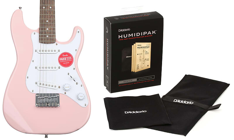 Электрогитара Squier Mini Strat - розовый цвет с лавровым грифом в комплекте с D'Addario Humidipak поддерживает автоматическую систему контроля влажности Squier + D'Addario 0370121556=1 PW-HPK-01=1
Электрогитара Squier Mini Strat - розовый цвет с лавровым грифом в комплекте с D'Addario Humidipak поддерживает автоматическую систему контроля влажности Squier + D'Addario 0370121556=1 PW-HPK-01=1