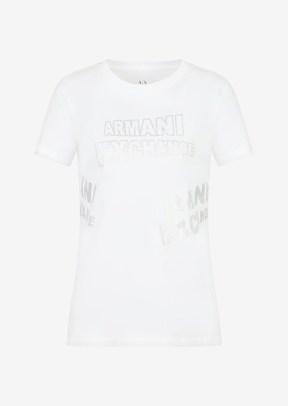 Футболка классического кроя из хлопкового джерси с логотипом Armani Exchange, белый
Футболка классического кроя из хлопкового джерси с логотипом Armani Exchange, белый