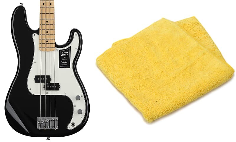Бас-гитара Fender Player Precision Bass — черный с кленовой накладкой на гриф в комплекте с двухсторонней сверхмягкой тканью для полировки из микрофибры Fender 0149802506=1 0990524000=1
Бас-гитара Fender Player Precision Bass — черный с кленовой накладкой на гриф в комплекте с двухсторонней сверхмягкой тканью для полировки из микрофибры Fender 0149802506=1 0990524000=1