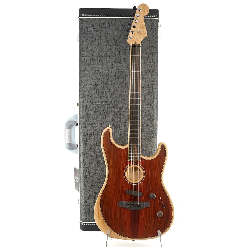 Fender American Acoustasonic Stratocaster - Cocobolo - Ser. US205906A Limited Edition American Acoustasonic Stratocaster
Fender American Acoustasonic Stratocaster - Cocobolo - Ser. US205906A Limited Edition American Acoustasonic Stratocaster