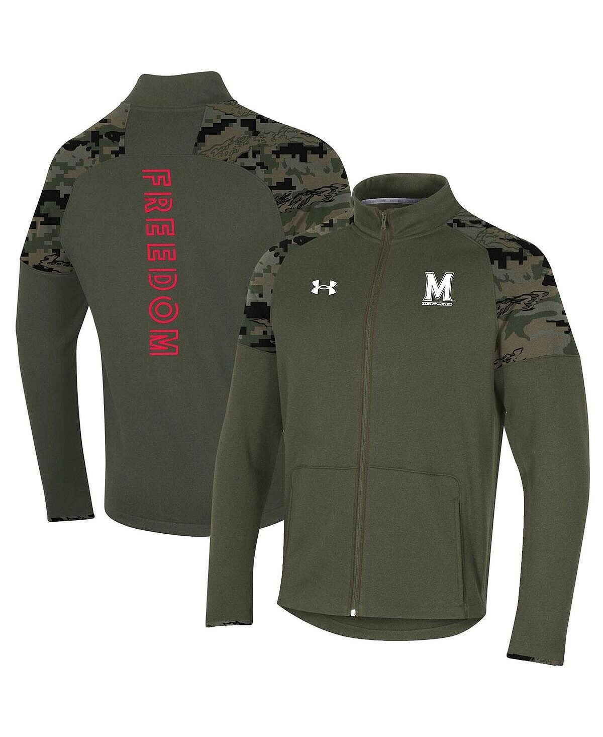 Мужская флисовая куртка с молнией во всю длину оливкового цвета maryland terrapins freedom Under Armour
Мужская флисовая куртка с молнией во всю длину оливкового цвета maryland terrapins freedom Under Armour