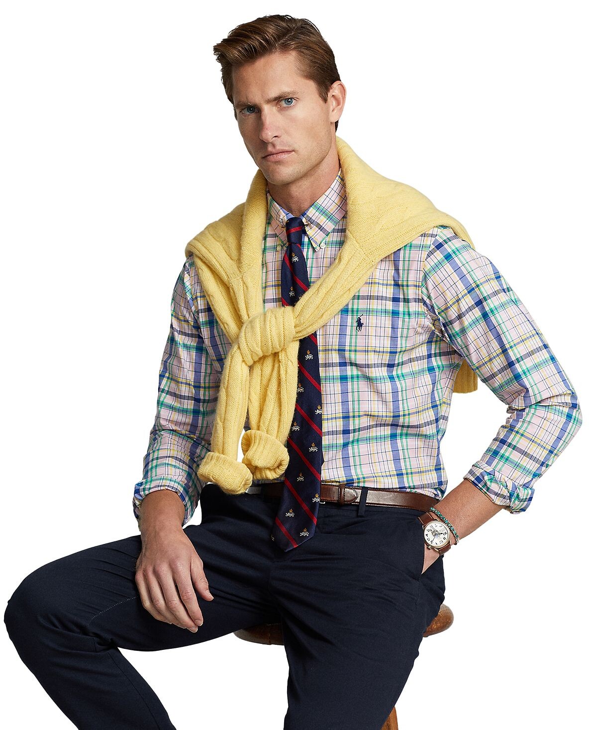 Мужская рубашка классического кроя из эластичного поплина Polo Ralph Lauren, мульти
Мужская рубашка классического кроя из эластичного поплина Polo Ralph Lauren, мульти