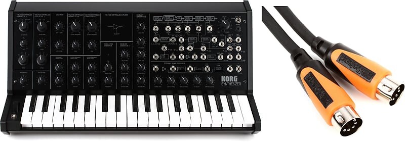 Мини-полумодульный аналоговый синтезатор Korg MS-20 в комплекте с MIDI-кабелем Roland RMIDI-B3 Black Series - 3 фута Korg + Roland MS20MINI=1 RMIDI-B3=1
Мини-полумодульный аналоговый синтезатор Korg MS-20 в комплекте с MIDI-кабелем Roland RMIDI-B3 Black Series - 3 фута Korg + Roland MS20MINI=1 RMIDI-B3=1