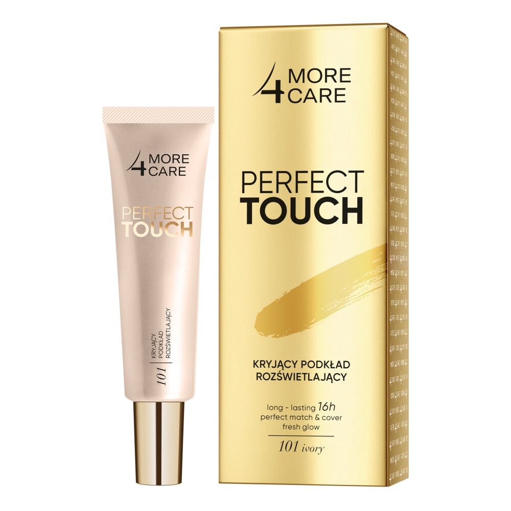 More4Care Perfect Touch Осветляющая тональная основа 101 Цвет слоновой кости 30мл
More4Care Perfect Touch Осветляющая тональная основа 101 Цвет слоновой кости 30мл