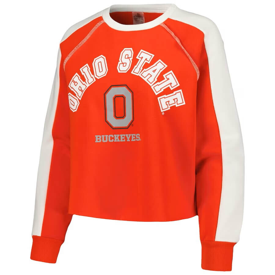 Свитшот Gameday Couture Ohio State Buckeyes Blindside Raglan Cropped, красный/белый/серый
Свитшот Gameday Couture Ohio State Buckeyes Blindside Raglan Cropped, красный/белый/серый