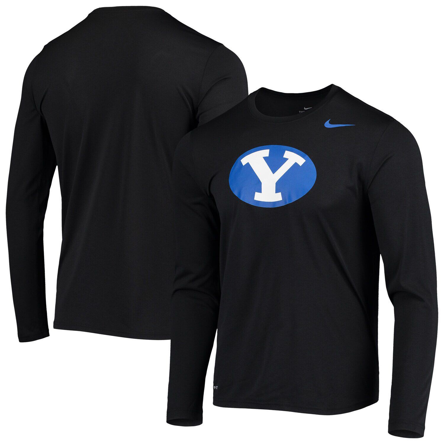 Мужская черная футболка с длинным рукавом Nike BYU Cougars School Logo Legend Performance, Черный
Мужская черная футболка с длинным рукавом Nike BYU Cougars School Logo Legend Performance, Черный