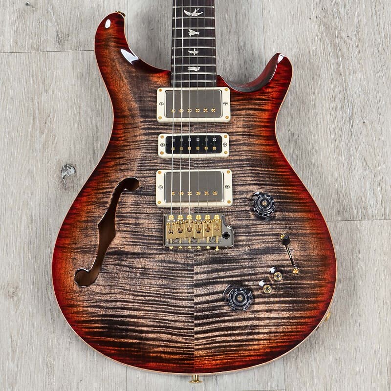 PRS Paul Reed Smith Special Semi-Hollow 10 Top Guitar, Charcoal Cherry Burst 108489-CY-H
PRS Paul Reed Smith Special Semi-Hollow 10 Top Guitar, Charcoal Cherry Burst 108489-CY-H