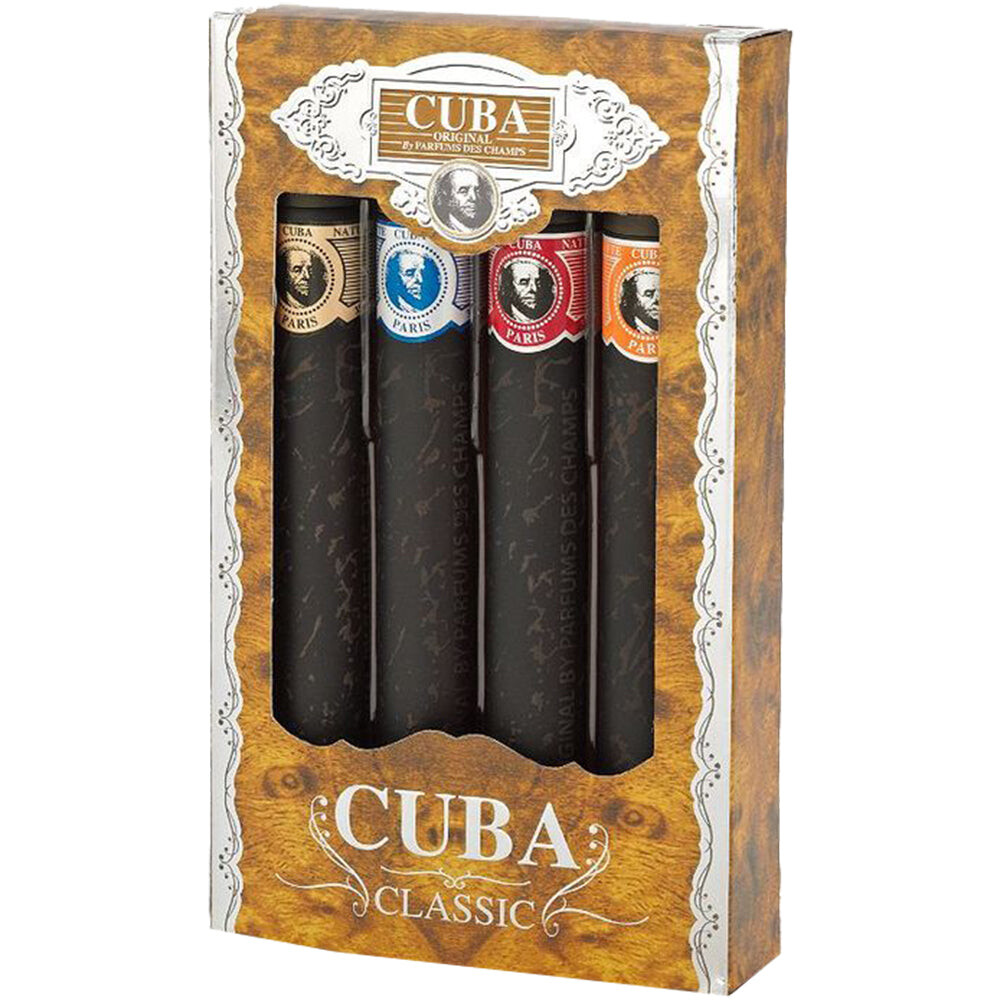 Cuba Original Cuba Classic Set Золотая туалетная вода + Синяя туалетная вода + Красная туалетная вода + Оранжевая туалетная вода 4x35ml
Cuba Original Cuba Classic Set Золотая туалетная вода + Синяя туалетная вода + Красная туалетная вода + Оранжевая туалетная вода 4x35ml