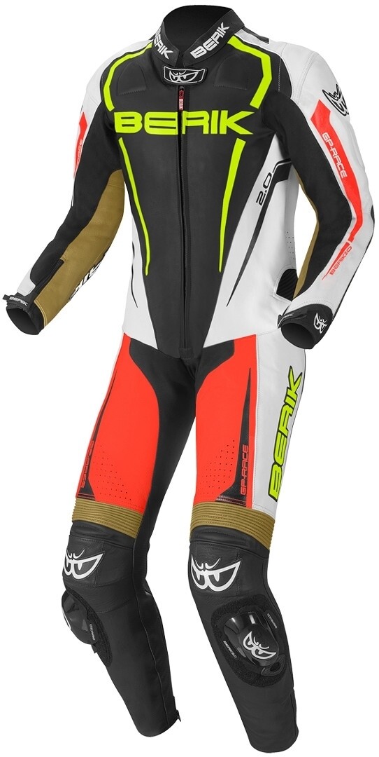 Berik Race-X Один кусок мотоцикл кожаный костюм, черный/белый/красный/бронзовый
Berik Race-X Один кусок мотоцикл кожаный костюм, черный/белый/красный/бронзовый