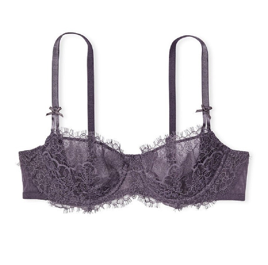 Бюстгальтер Victoria's Secret Dream Angels Wicked Unlined Lace Balconette, темно-серый
Бюстгальтер Victoria's Secret Dream Angels Wicked Unlined Lace Balconette, темно-серый