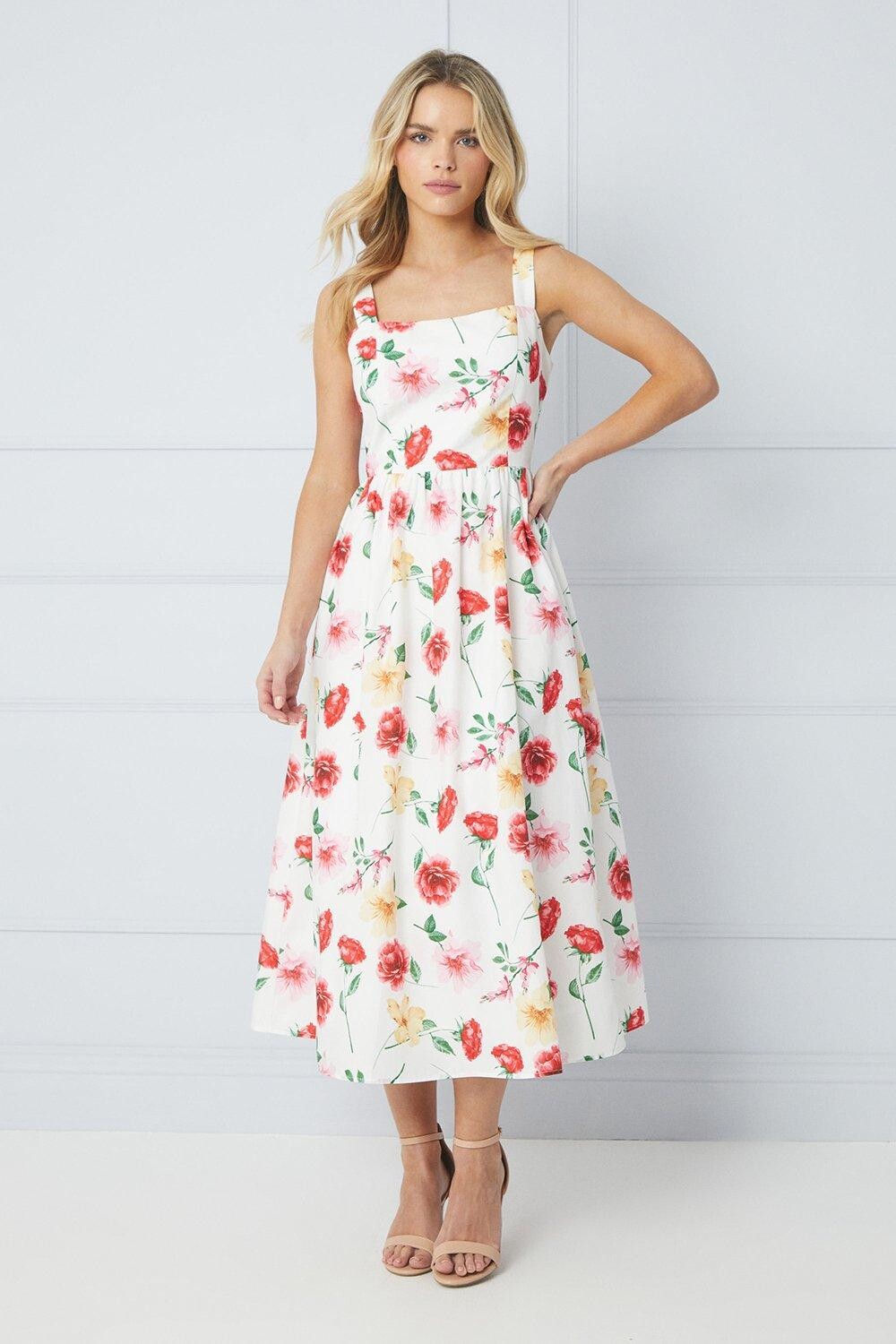 Платье миди из поплина с квадратным вырезом Petite и цветочным принтом Dorothy Perkins, мультиколор
Платье миди из поплина с квадратным вырезом Petite и цветочным принтом Dorothy Perkins, мультиколор