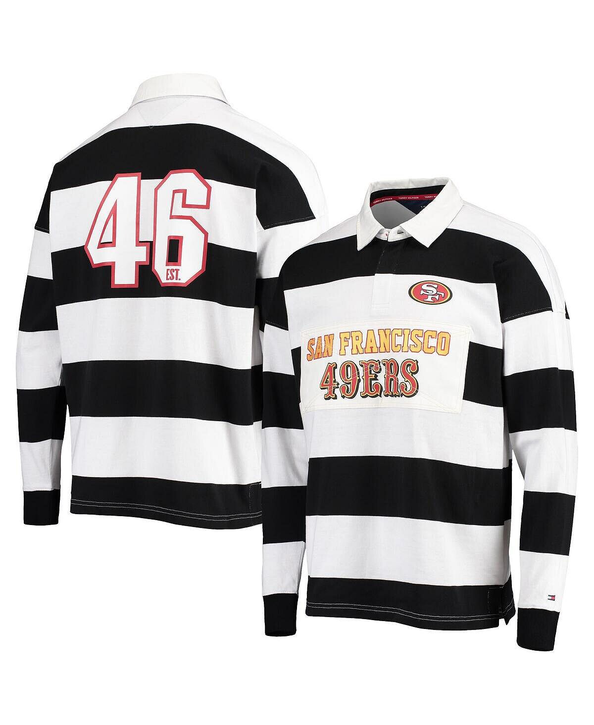 Мужская черно-белая рубашка поло с длинным рукавом в полоску san francisco 49ers varsity rugby Tommy Hilfiger, черно-белый
Мужская черно-белая рубашка поло с длинным рукавом в полоску san francisco 49ers varsity rugby Tommy Hilfiger, черно-белый