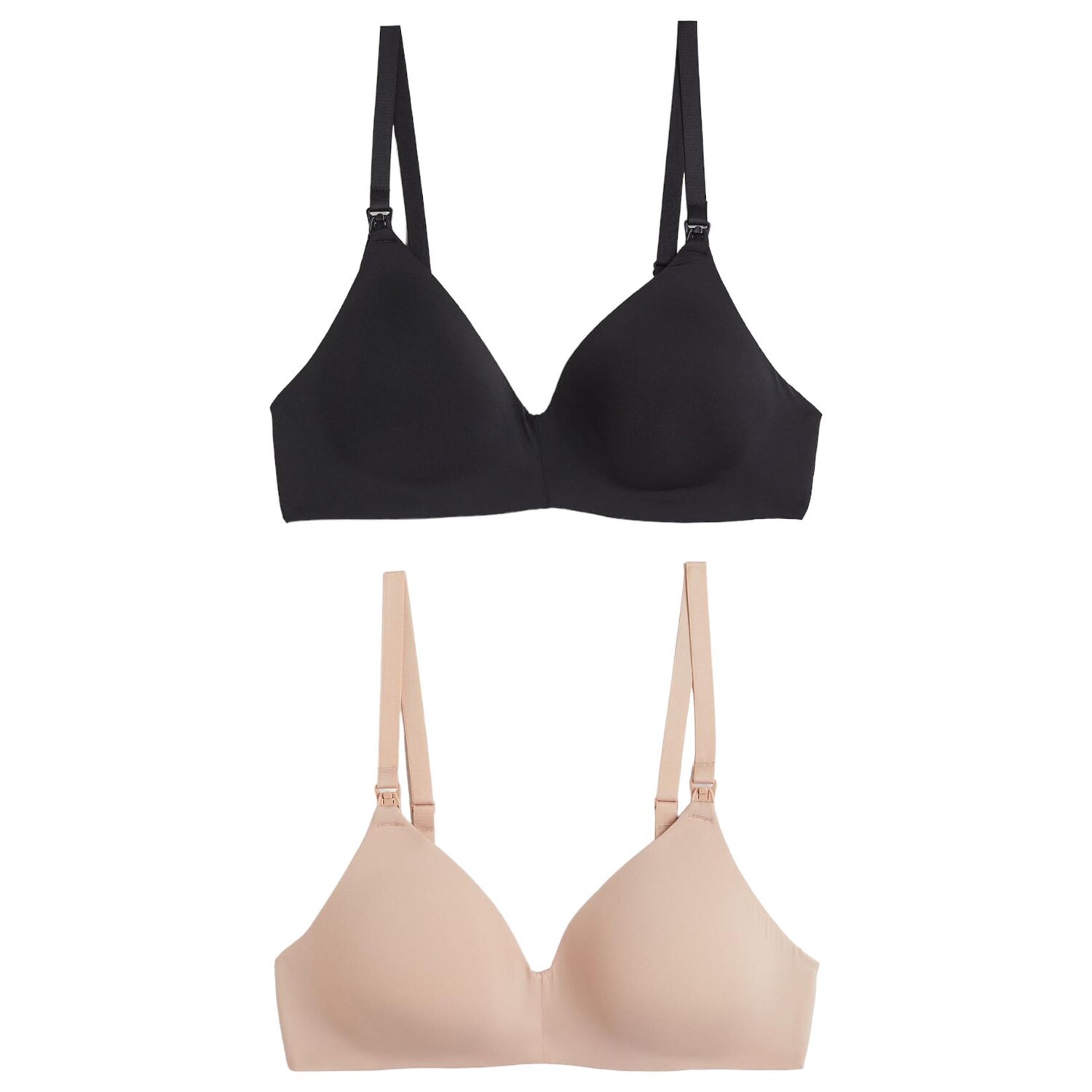 Набор бюстгальтеров для беременных H&M Padded Nursing, 2 предмета, бежевый/черный
Набор бюстгальтеров для беременных H&M Padded Nursing, 2 предмета, бежевый/черный
