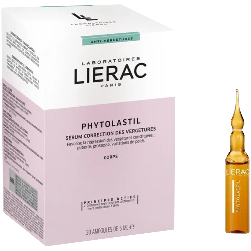Lierac Phytolastil сыворотка корректирующая растяжки в ампулах, 20x5 мл/1 упаковка
Lierac Phytolastil сыворотка корректирующая растяжки в ампулах, 20x5 мл/1 упаковка