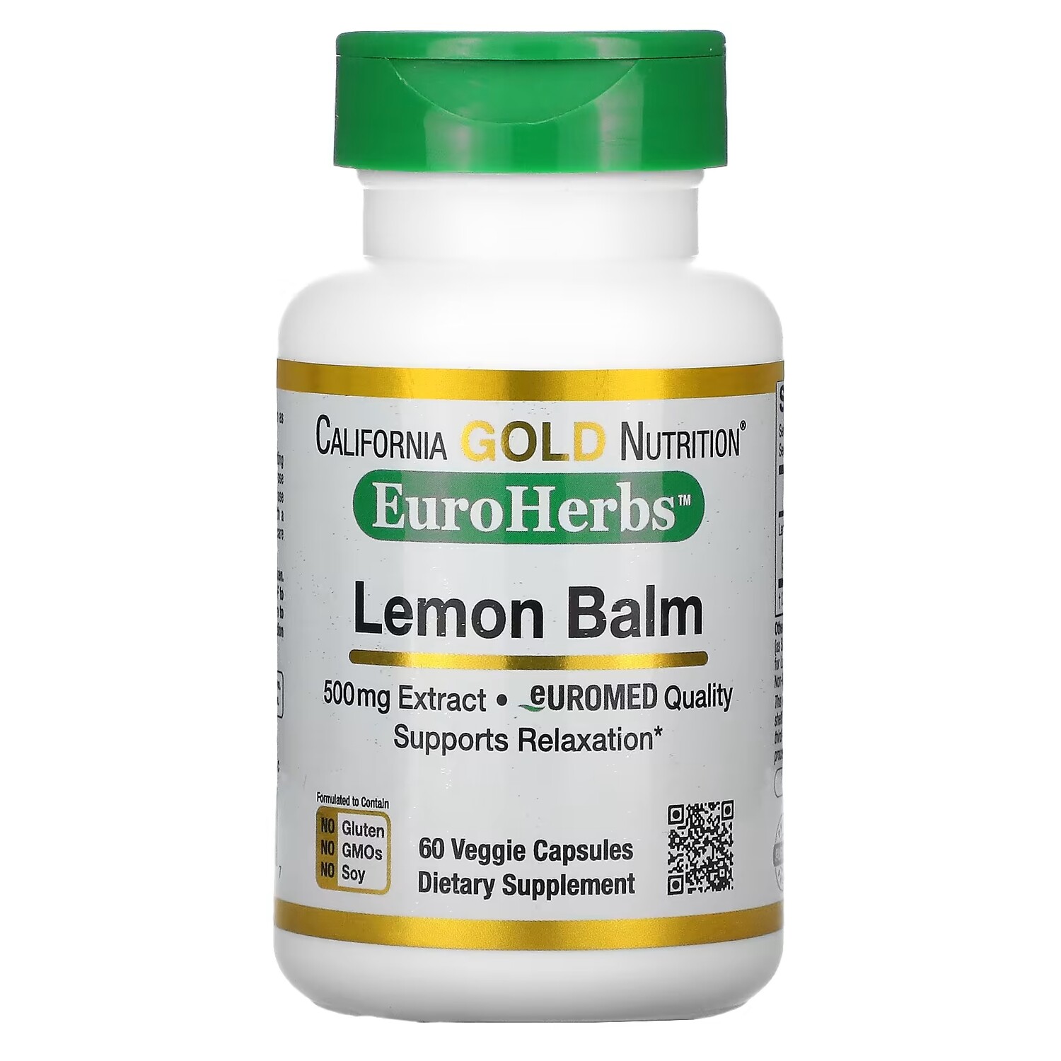 Экстракт Мелиссы California Gold Nutrition, европейское качество, 60 растительных капсул
Экстракт Мелиссы California Gold Nutrition, европейское качество, 60 растительных капсул