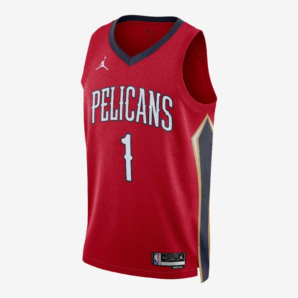 Майка Nike New Orleans Pelicans Statement Edition Jordan Dri-FIT NBA Swingman Jersey, красный/черный/белый
Майка Nike New Orleans Pelicans Statement Edition Jordan Dri-FIT NBA Swingman Jersey, красный/черный/белый