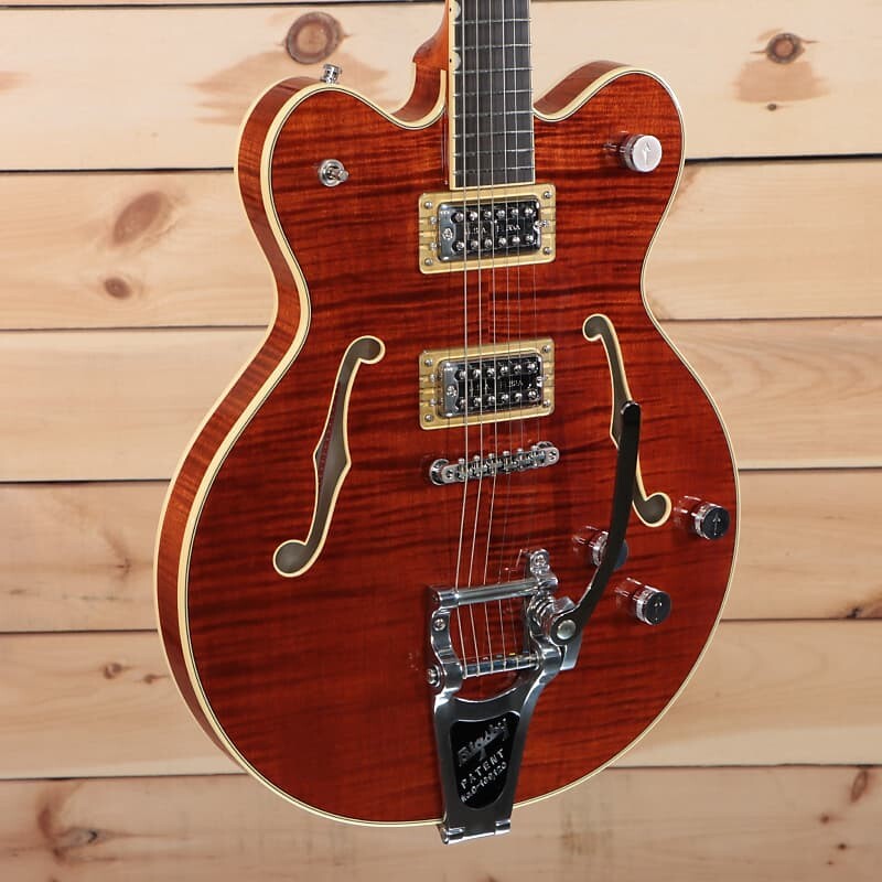 Gretsch G6609TFM Players Edition Broadkaster - Бурбонское пятно - JT22083468 - PLEK'd
Gretsch G6609TFM Players Edition Broadkaster - Бурбонское пятно - JT22083468 - PLEK'd