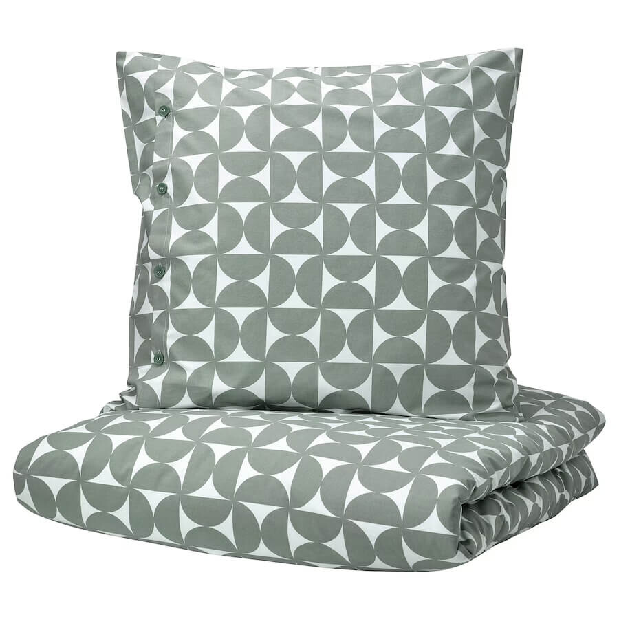 Комплект постельного белья Ikea Angsnejlika, 3 предмета, 240x220/80x80 см, зеленовато-серый
Комплект постельного белья Ikea Angsnejlika, 3 предмета, 240x220/80x80 см, зеленовато-серый