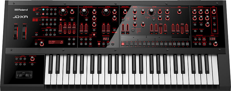 Аналоговый/цифровой кроссоверный синтезатор Roland JD-XA JD-XA Analog/Digital Crossover Synthesizer
Аналоговый/цифровой кроссоверный синтезатор Roland JD-XA JD-XA Analog/Digital Crossover Synthesizer