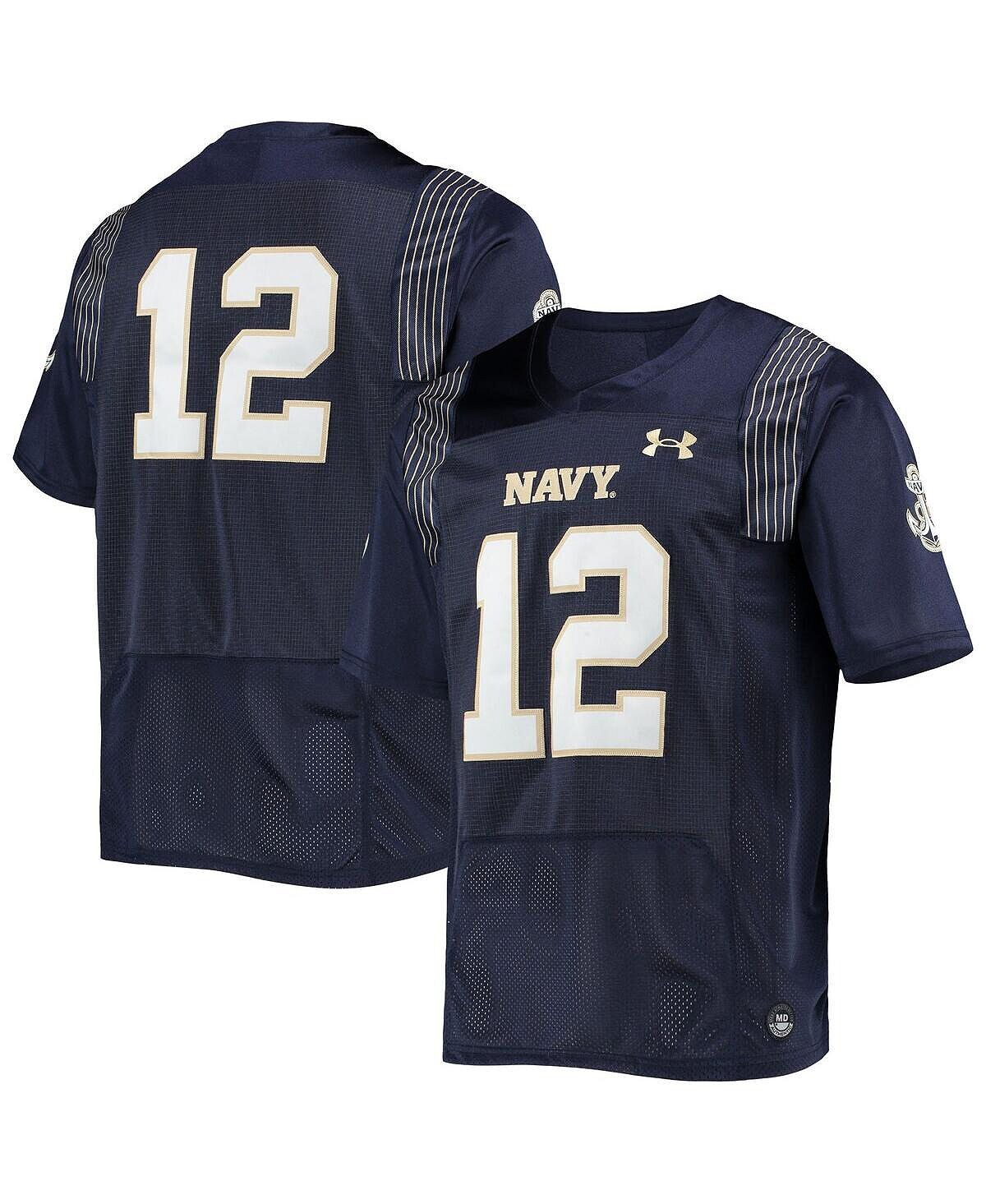 Мужское футбольное джерси #12 navy navy midshipmen team premier football jersey Under Armour, синий
Мужское футбольное джерси #12 navy navy midshipmen team premier football jersey Under Armour, синий