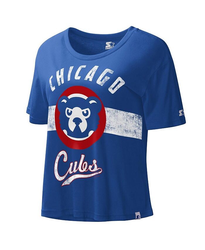 Женский укороченный топ рекордсменов Royal Chicago Cubs Cooperstown Collection Starter, синий
Женский укороченный топ рекордсменов Royal Chicago Cubs Cooperstown Collection Starter, синий