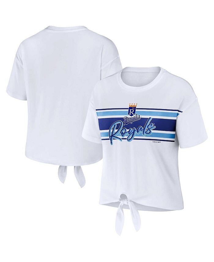 Женская белая футболка Kansas City Royals с завязкой спереди WEAR by Erin Andrews, белый
Женская белая футболка Kansas City Royals с завязкой спереди WEAR by Erin Andrews, белый