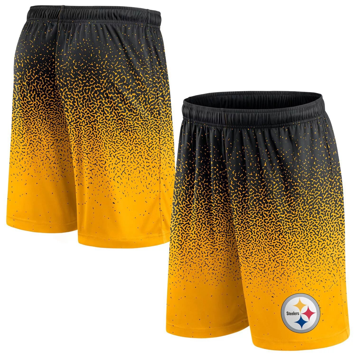 Мужские шорты Fanatics с омбре черного/золотого цвета с логотипом Pittsburgh Steelers
Мужские шорты Fanatics с омбре черного/золотого цвета с логотипом Pittsburgh Steelers