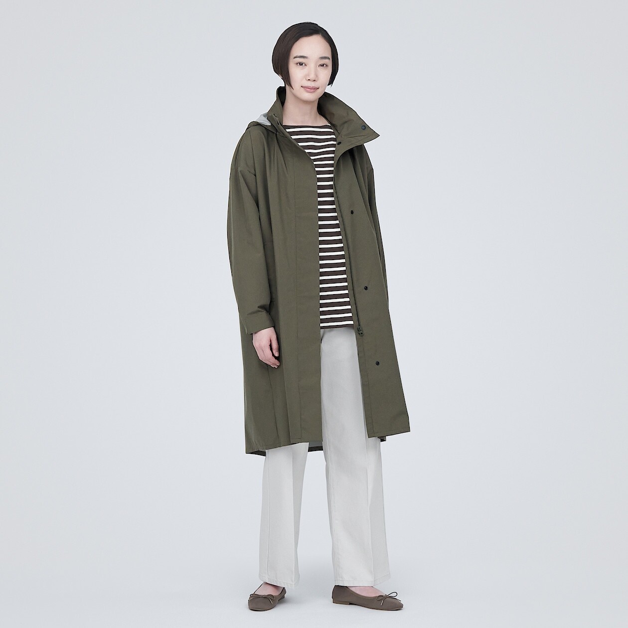 Длинное пальто с водоотталкивающим капюшоном, в котором не будет душно MUJI, хаки зеленый
Длинное пальто с водоотталкивающим капюшоном, в котором не будет душно MUJI, хаки зеленый