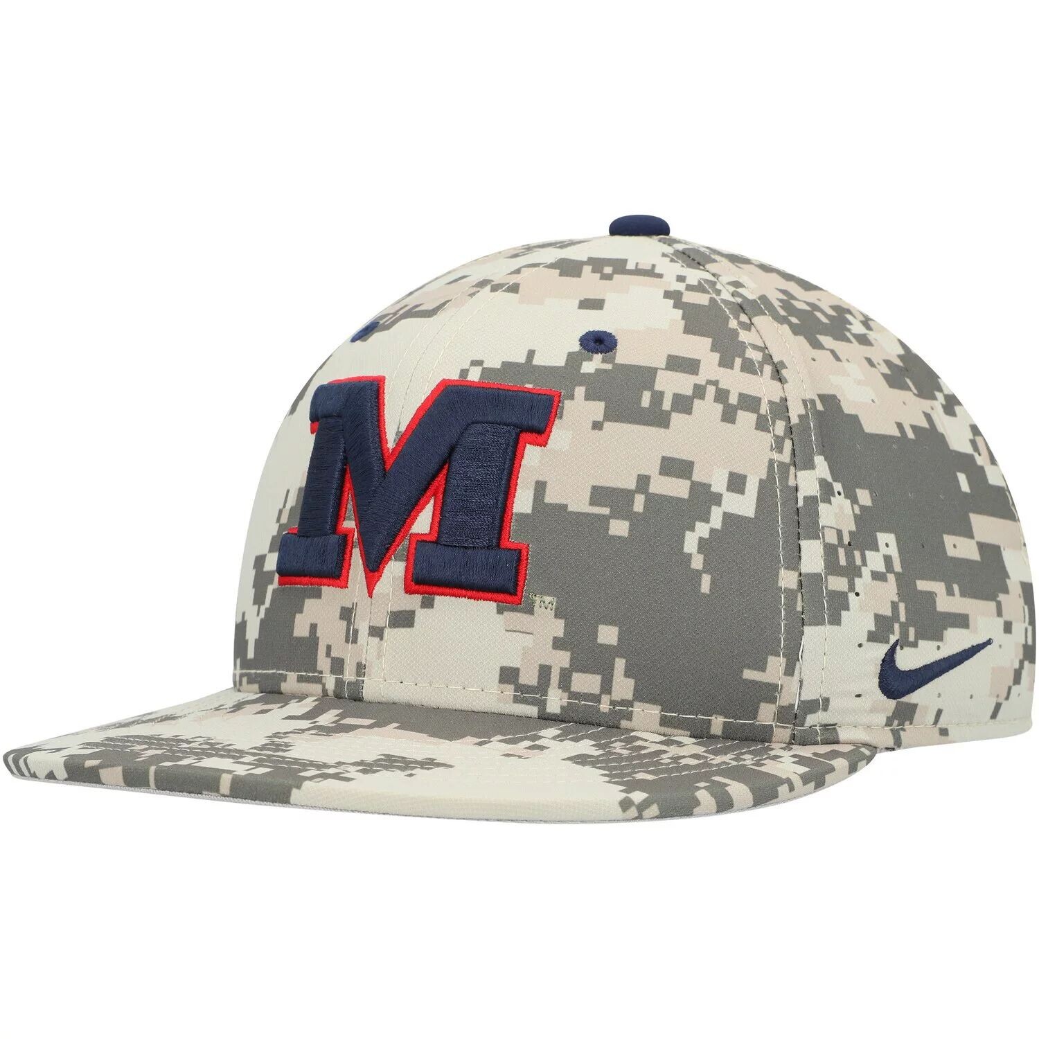Мужская приталенная бейсболка Nike Camo Ole Miss Rebels Aero True Baseball Performance
Мужская приталенная бейсболка Nike Camo Ole Miss Rebels Aero True Baseball Performance