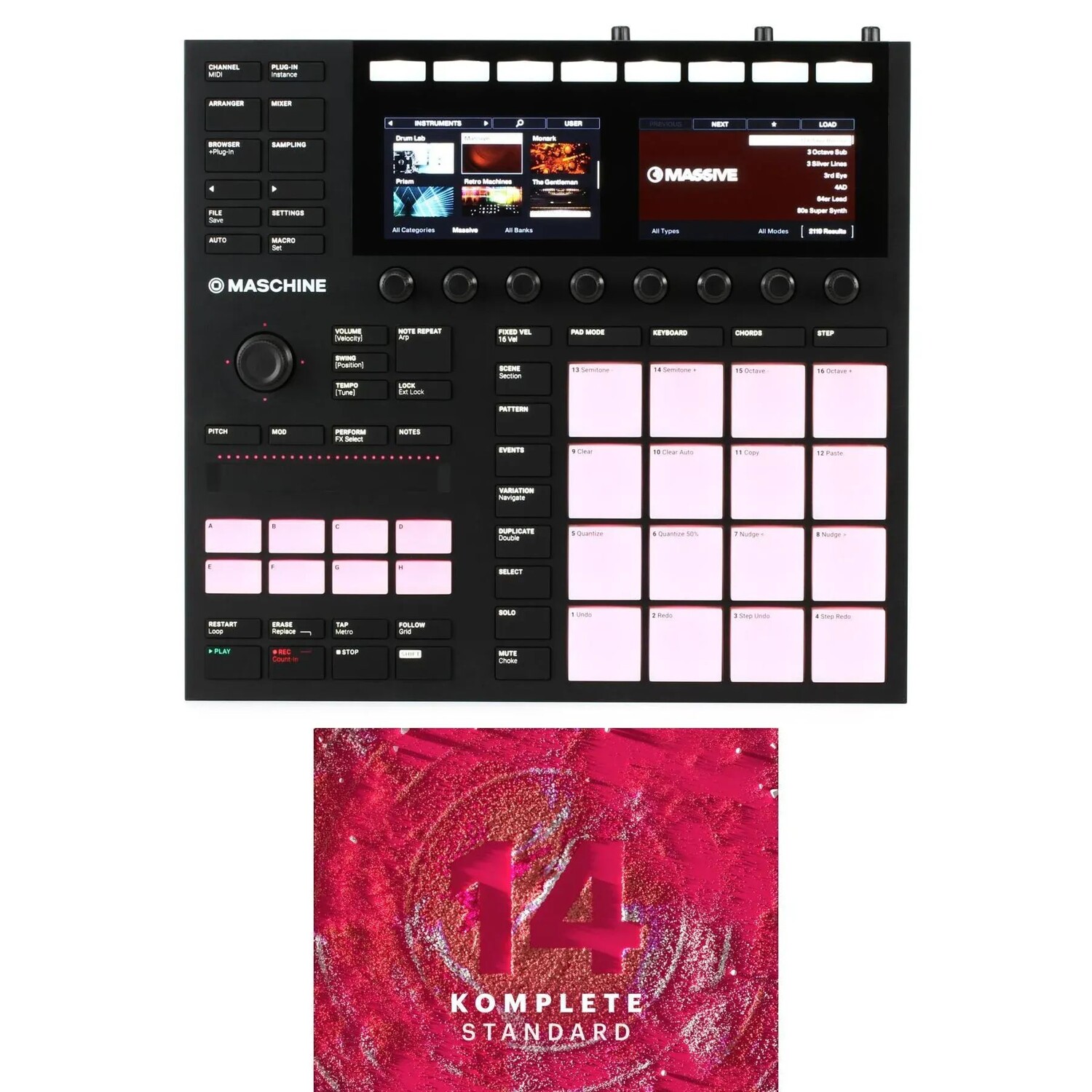 Система производства и производительности Native Instruments Maschine MK3 с полным стандартом
Система производства и производительности Native Instruments Maschine MK3 с полным стандартом