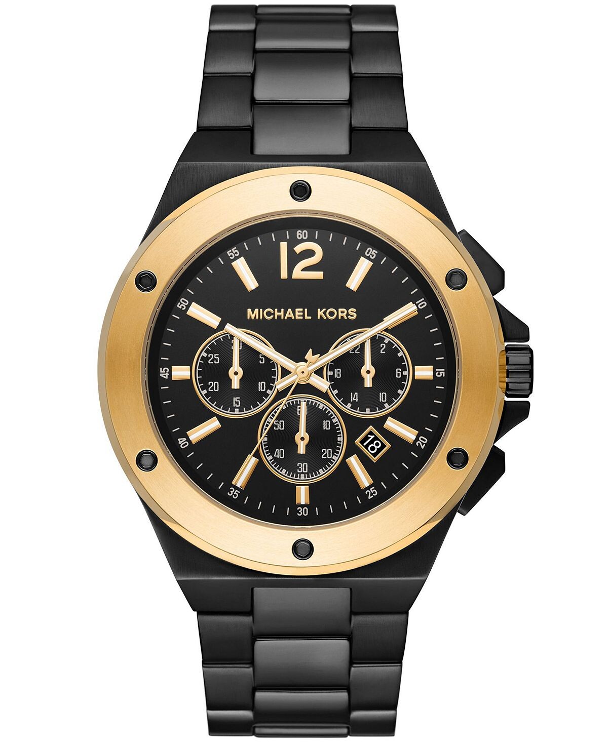 Мужские часы Lennox Chronograph с черным браслетом из нержавеющей стали Michael Kors
Мужские часы Lennox Chronograph с черным браслетом из нержавеющей стали Michael Kors