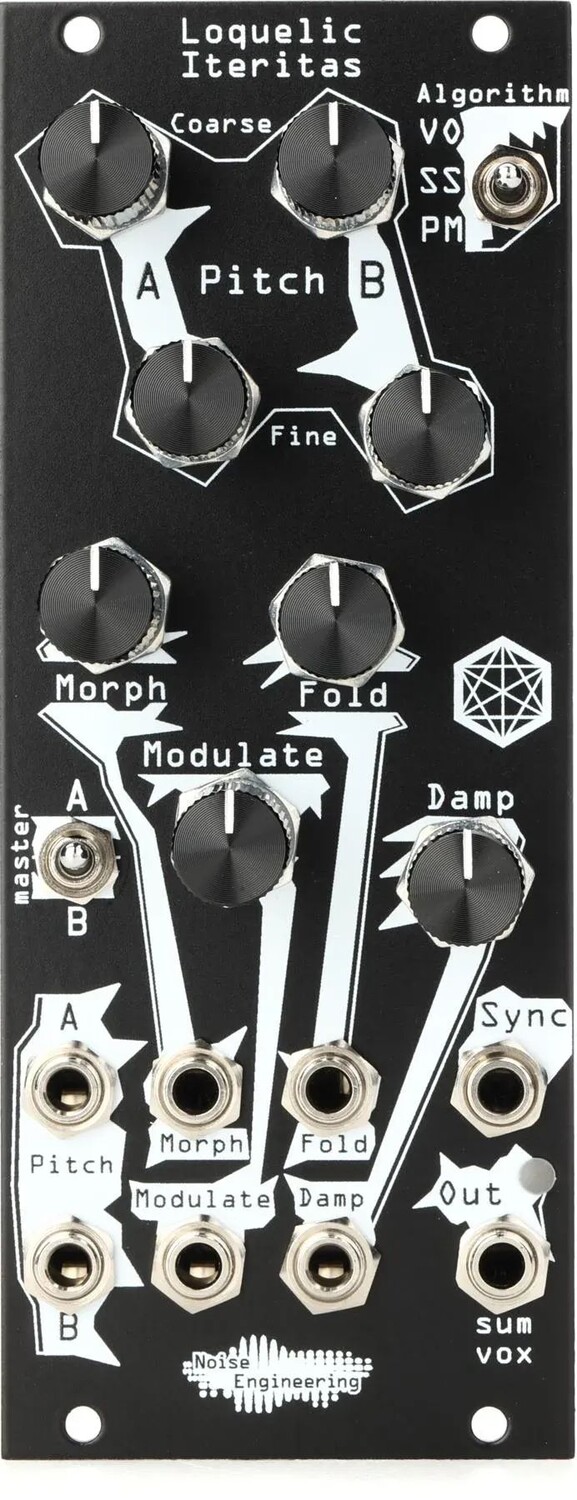 Шумотехника Многомодовый цифровой генератор Loquelic Iteritas Eurorack Module - черный
Шумотехника Многомодовый цифровой генератор Loquelic Iteritas Eurorack Module - черный